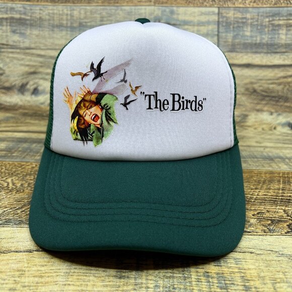 Alfred Hitchcock The Birds Unisex Trucker Hat Green Snapback 50s Horror Movie - Picture 2 of 8